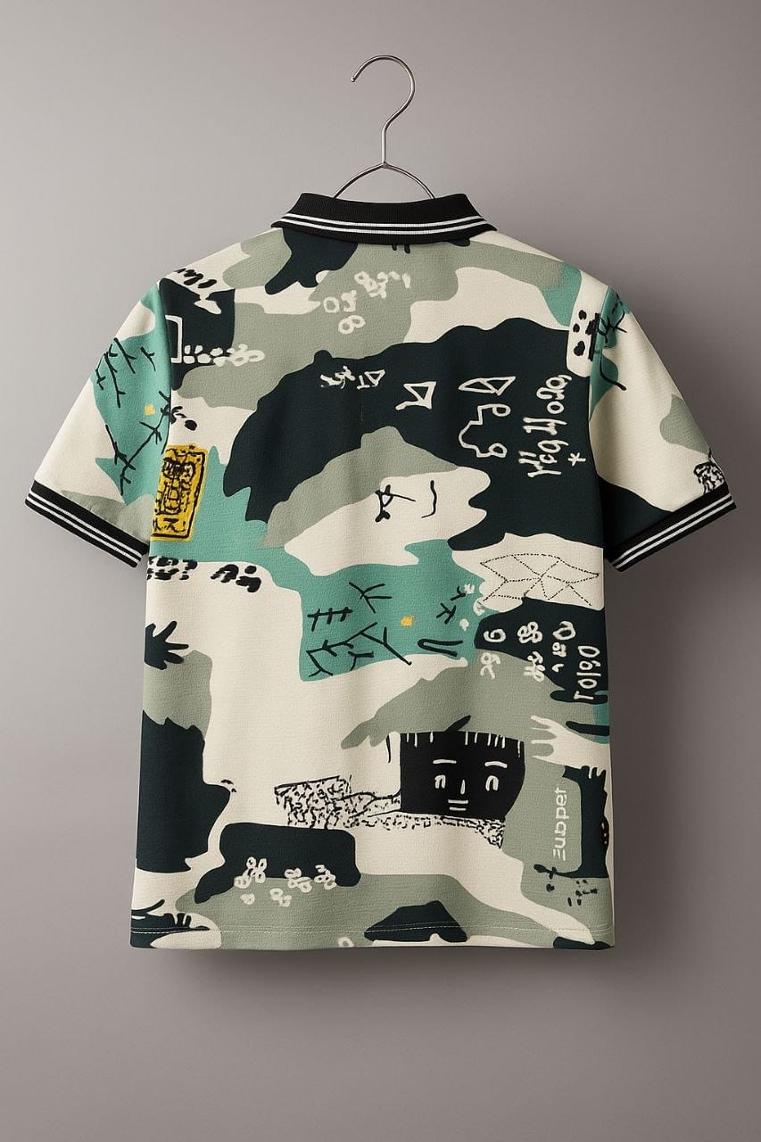 Boys Polo T-Shirt with Ribbed Collar,Boys Short Sleeve Polo Neck T-Shirt,Boys Casual Polo T-Shirt,Boys Regular Fit Polo T-Shirt,Boys Printed Polo T-Shirt